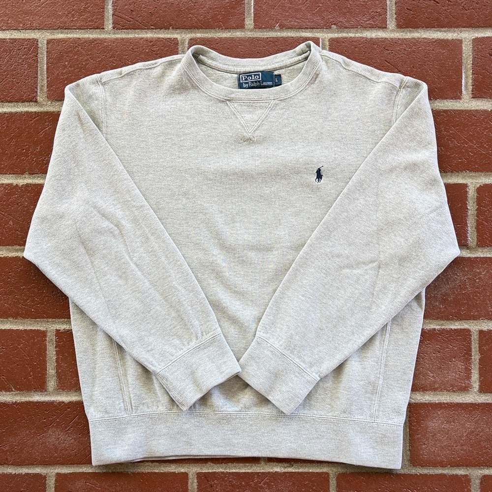 Polo by Ralph Lauren Men's Gray Crewneck Sweater